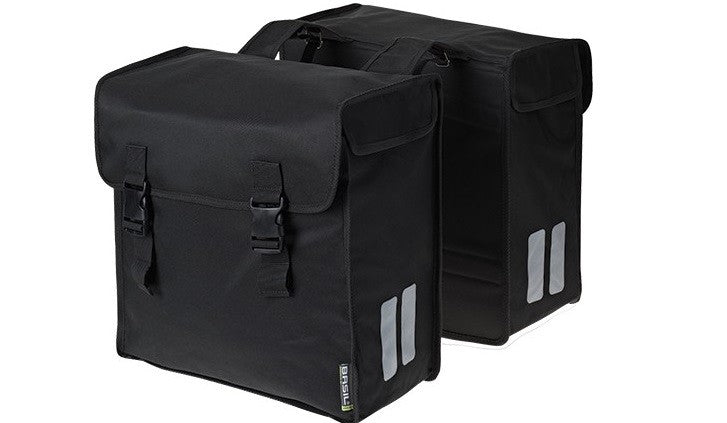 Basil Mara 3XL Dubbele Fietstas – 52L | Waterafstotend Polyester – Zwart