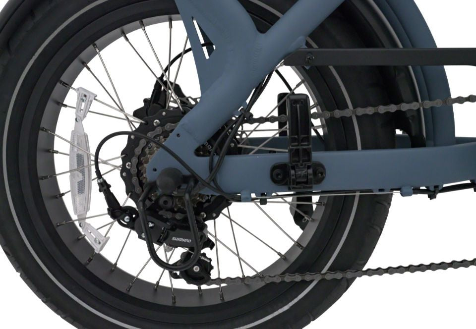 Beste elektrische fatbike KNAAP AMS X met brede banden en buddyseat