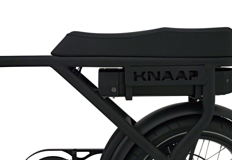 Beste elektrische fatbike KNAAP AMS X met brede banden en buddyseat