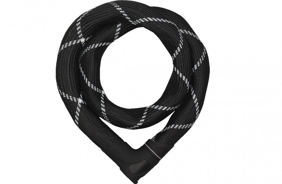 Abus Iven 8210 Kettingslot 140cm – ART2 Gekeurd | Extra Lange, Flexibele Stalen Ketting met Beschermhoes – Zwart