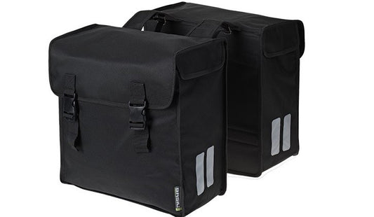 Basil Mara 3XL Dubbele Fietstas – 52L | Waterafstotend Polyester – Zwart