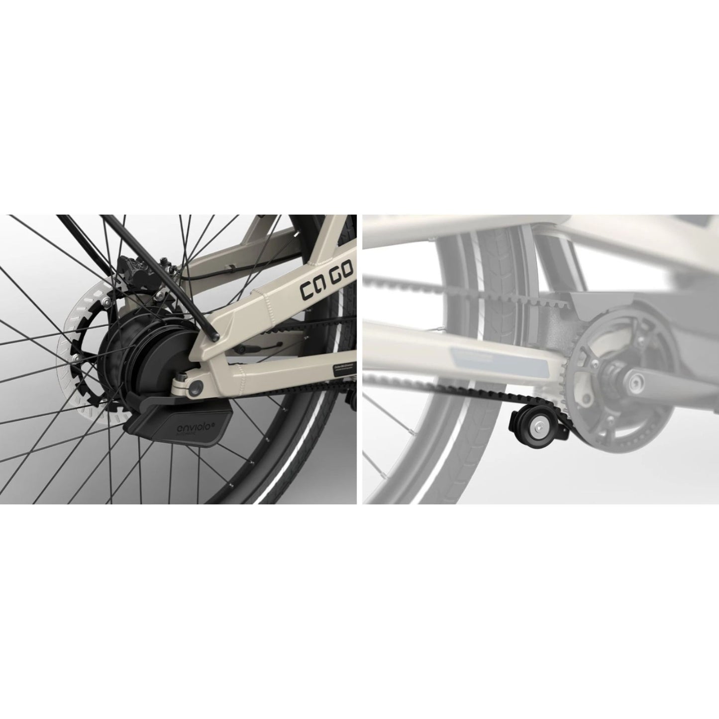 Premium elektrische bakfiets tweewieler Ca Go FS200 met regenhuif en kinderzitjes