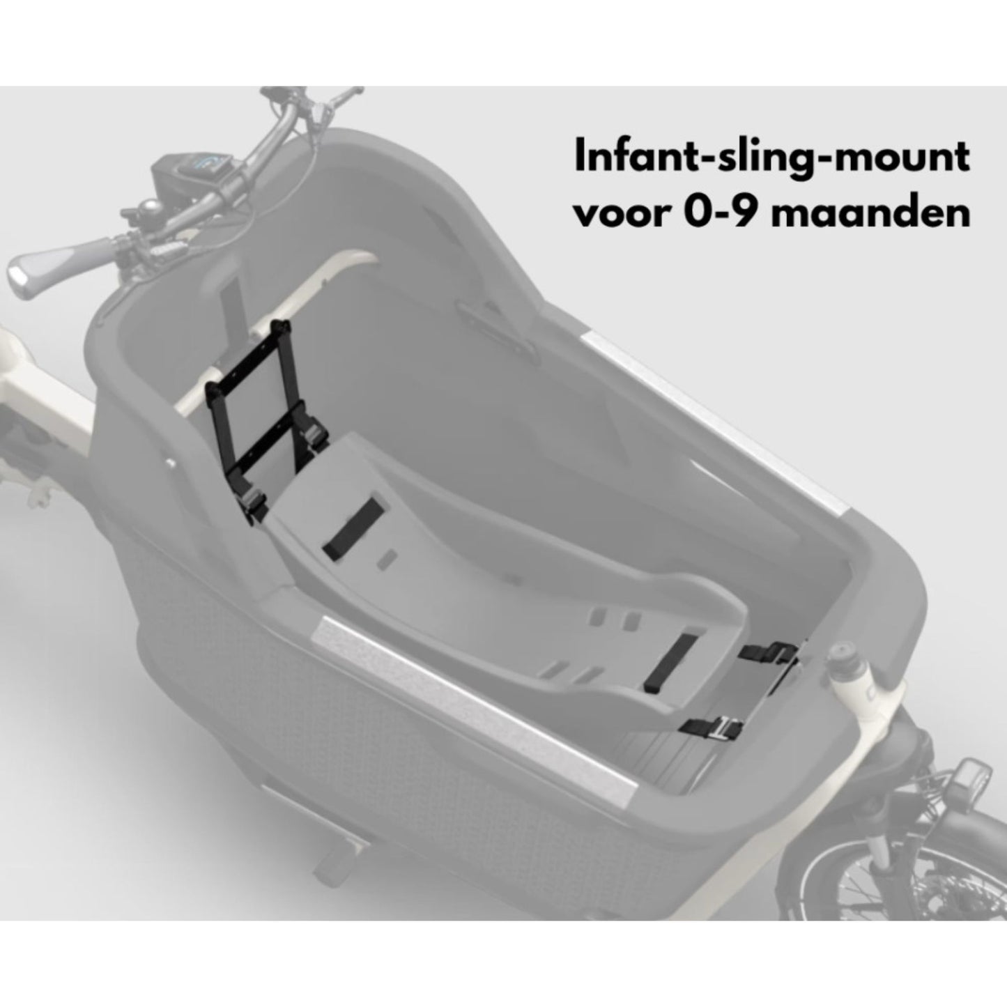 Premium elektrische bakfiets tweewieler Ca Go FS200 met regenhuif en kinderzitjes