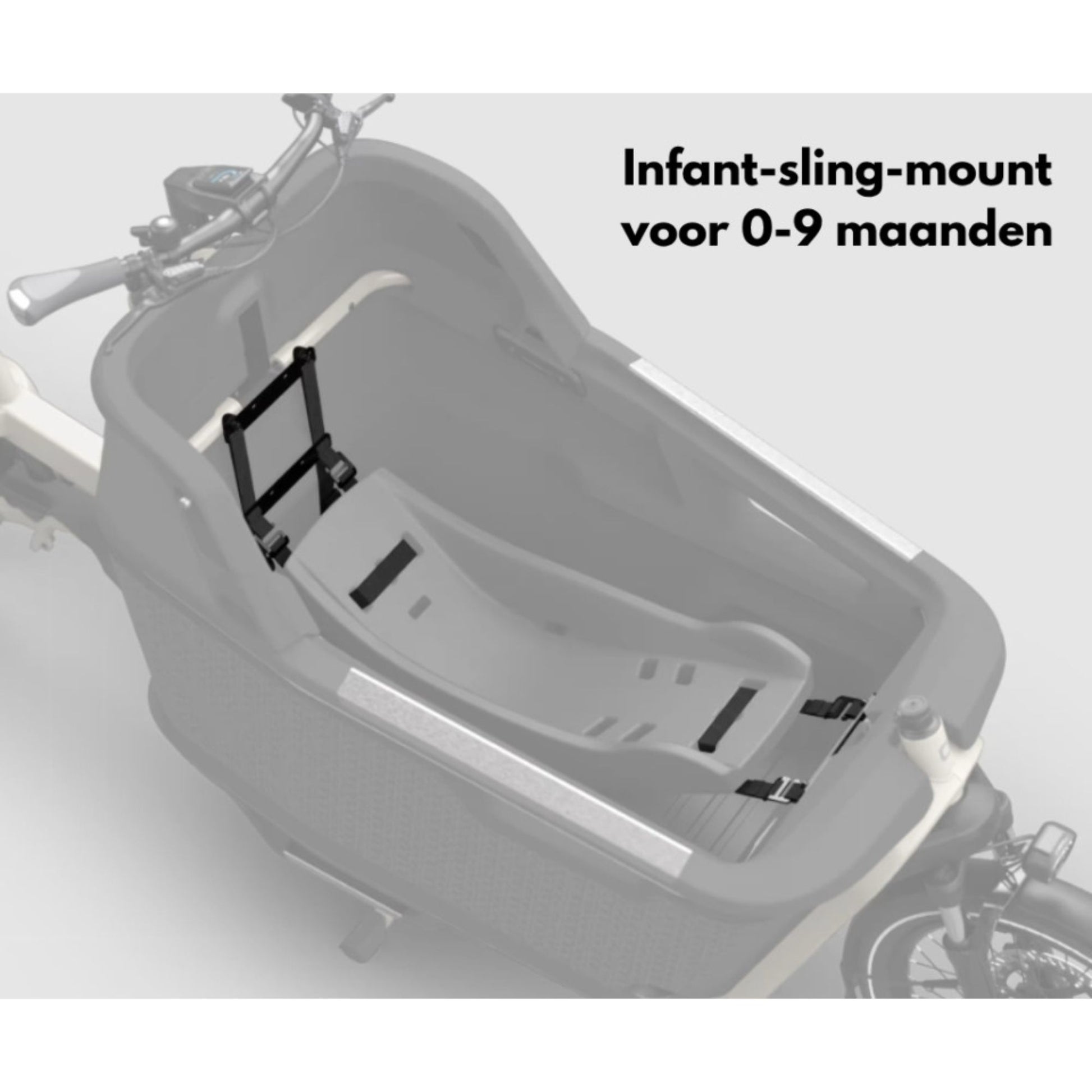 Premium elektrische bakfiets tweewieler Ca Go FS200 met regenhuif en kinderzitjes