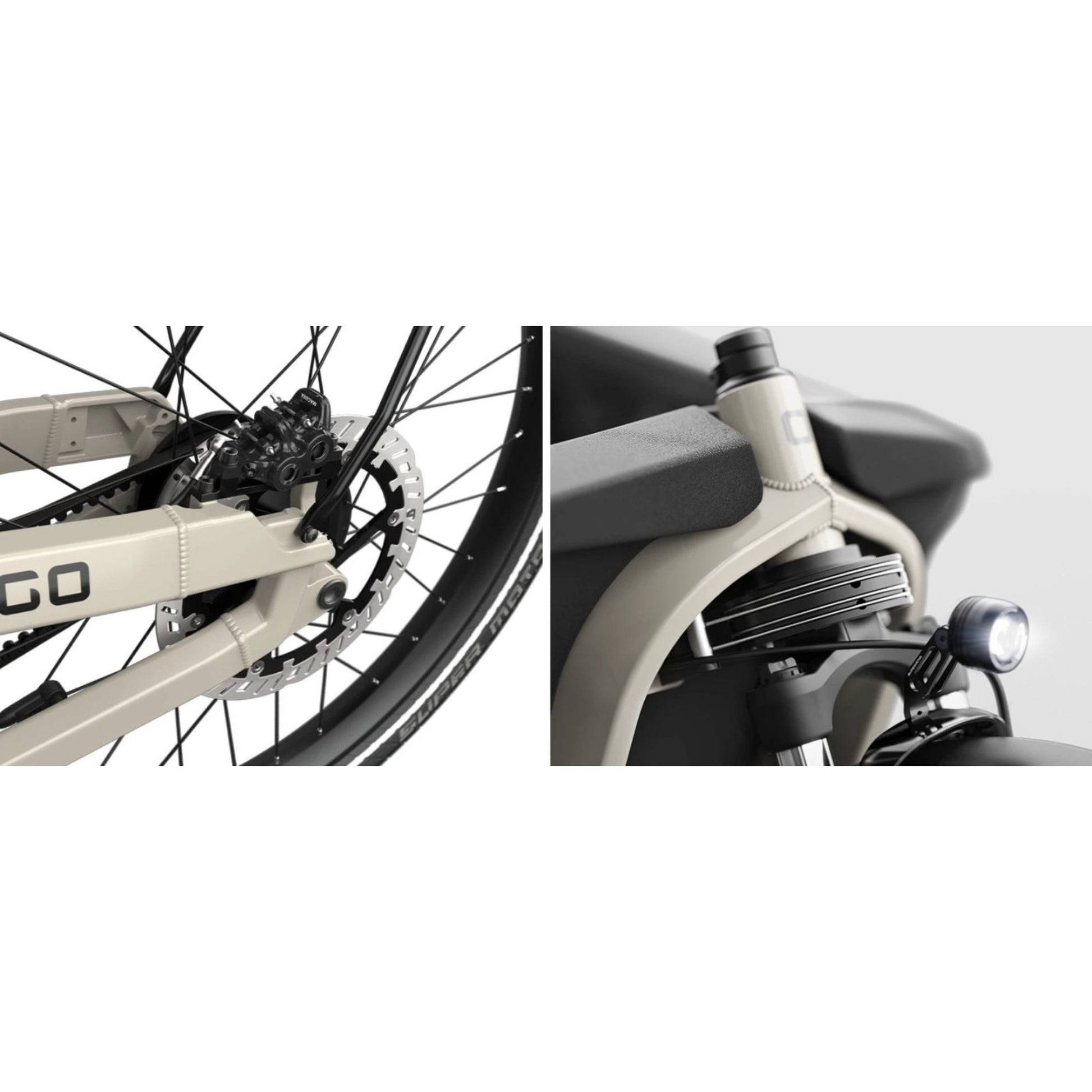 Premium elektrische bakfiets tweewieler Ca Go FS200 met regenhuif en kinderzitjes