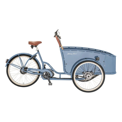 Premium elektrische bakfiets 3 wielen met aluminium bak en middenmotor