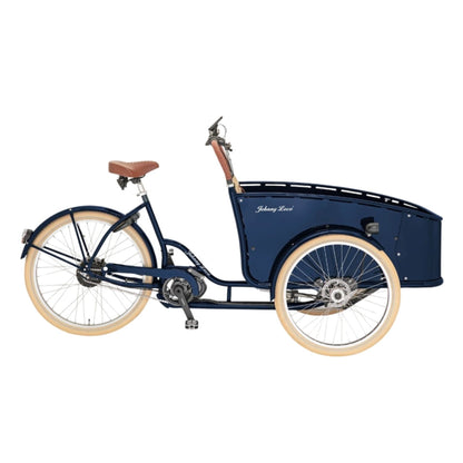 Premium elektrische bakfiets 3 wielen met aluminium bak en middenmotor