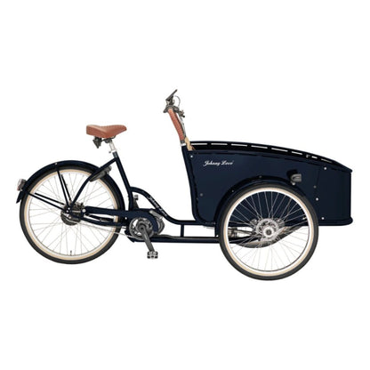 Premium elektrische bakfiets 3 wielen met aluminium bak en middenmotor