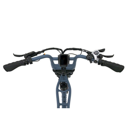 Beste elektrische fatbike KNAAP AMS X met brede banden en buddyseat