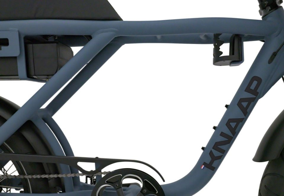 Beste elektrische fatbike KNAAP AMS X met brede banden en buddyseat