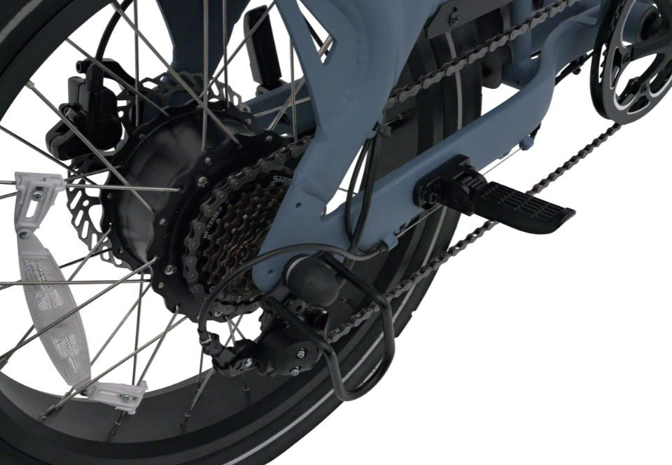 Beste elektrische fatbike KNAAP AMS X met brede banden en buddyseat