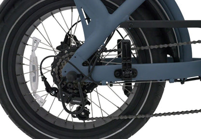 Beste elektrische fatbike KNAAP AMS X met brede banden en buddyseat