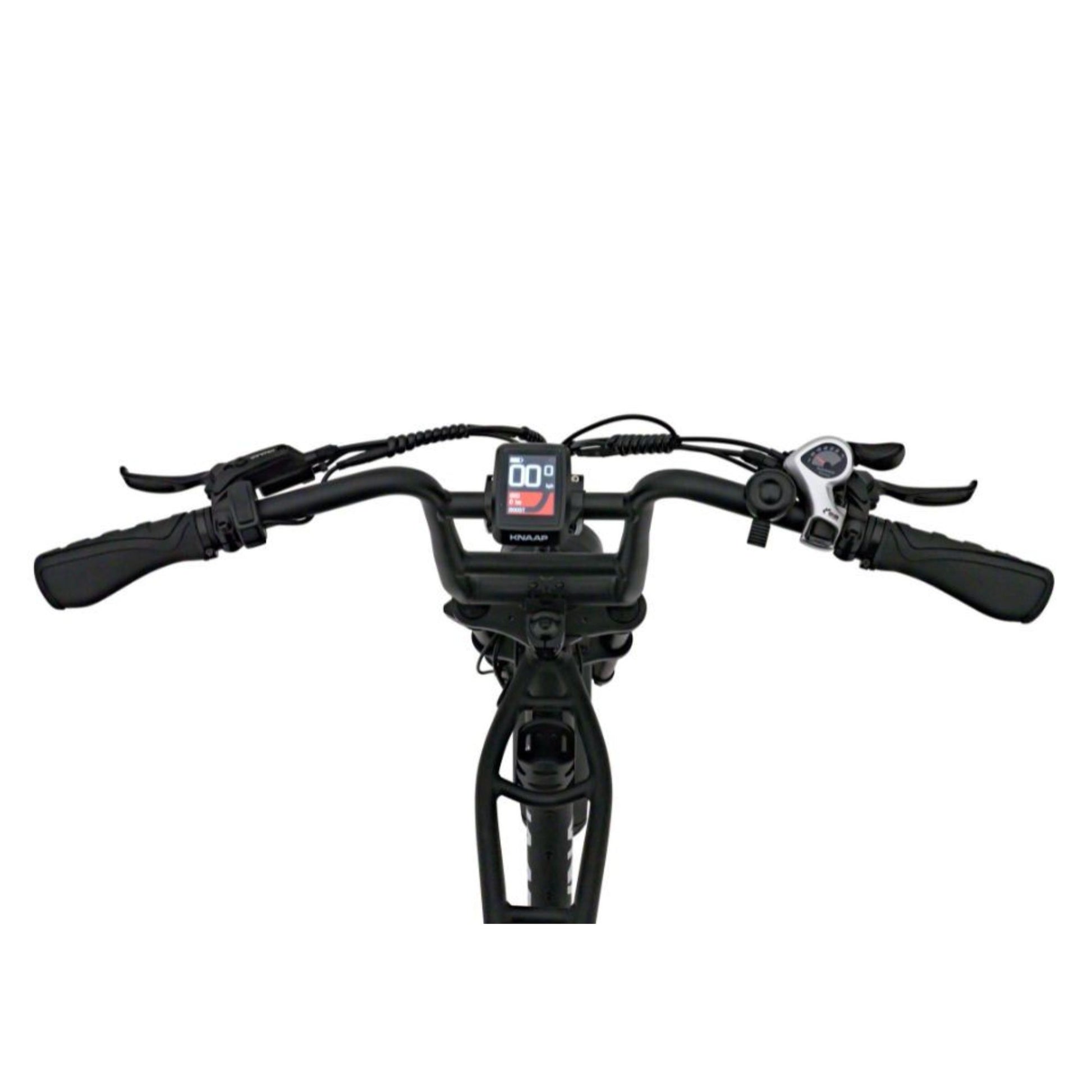 Beste elektrische fatbike KNAAP AMS X met brede banden en buddyseat