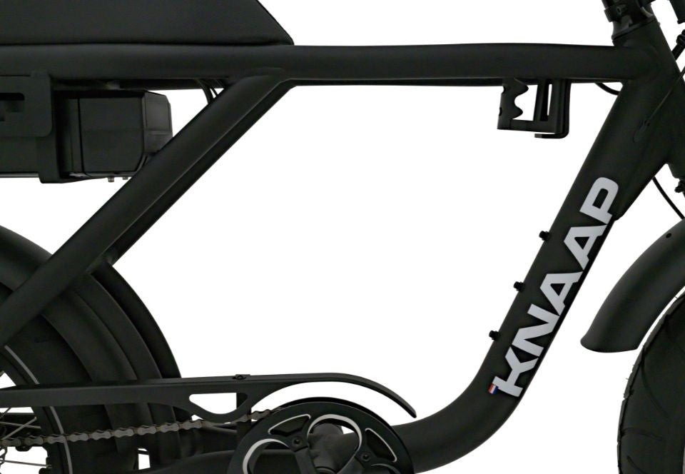 Beste elektrische fatbike KNAAP AMS X met brede banden en buddyseat