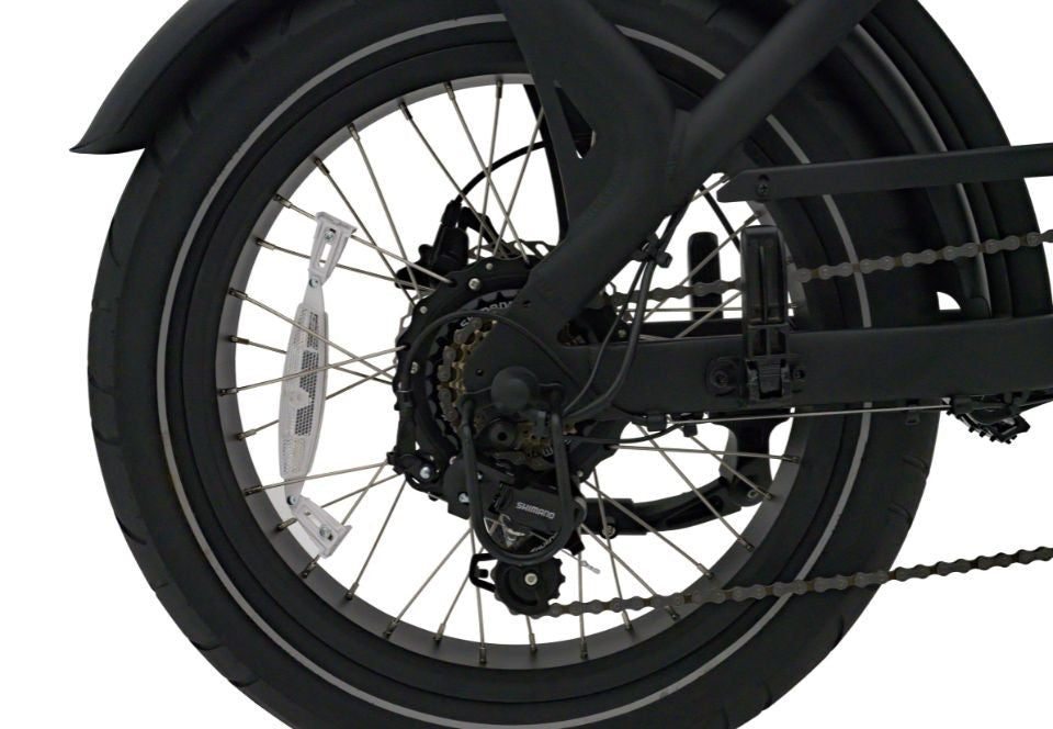 Beste elektrische fatbike KNAAP AMS X met brede banden en buddyseat