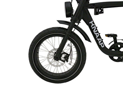 Beste elektrische fatbike KNAAP AMS X met brede banden en buddyseat