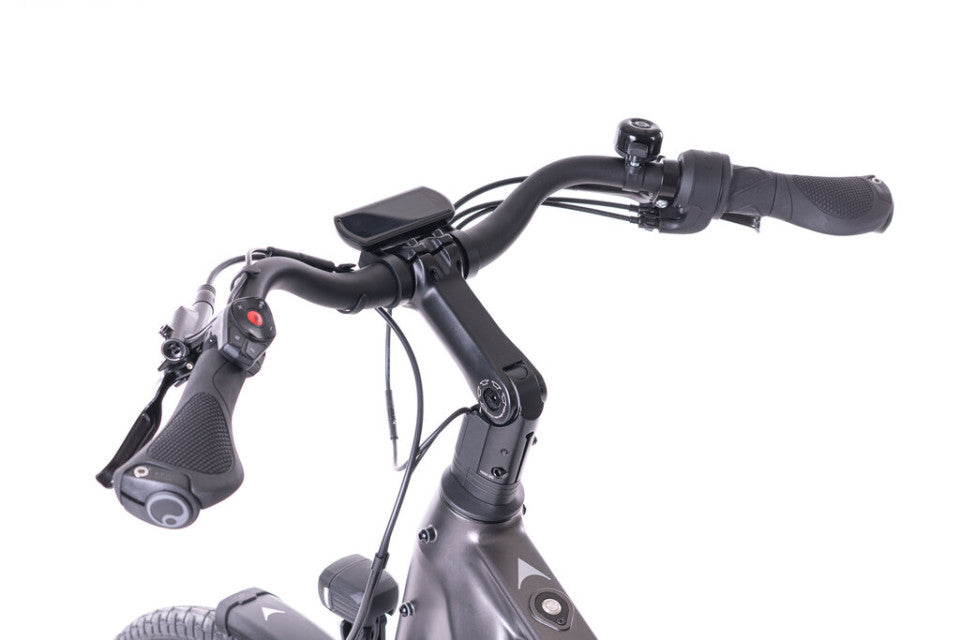 Elektrische herenfiets Levit Beleco 3 Overstep 2026 met middenmotor en riemaandrijving