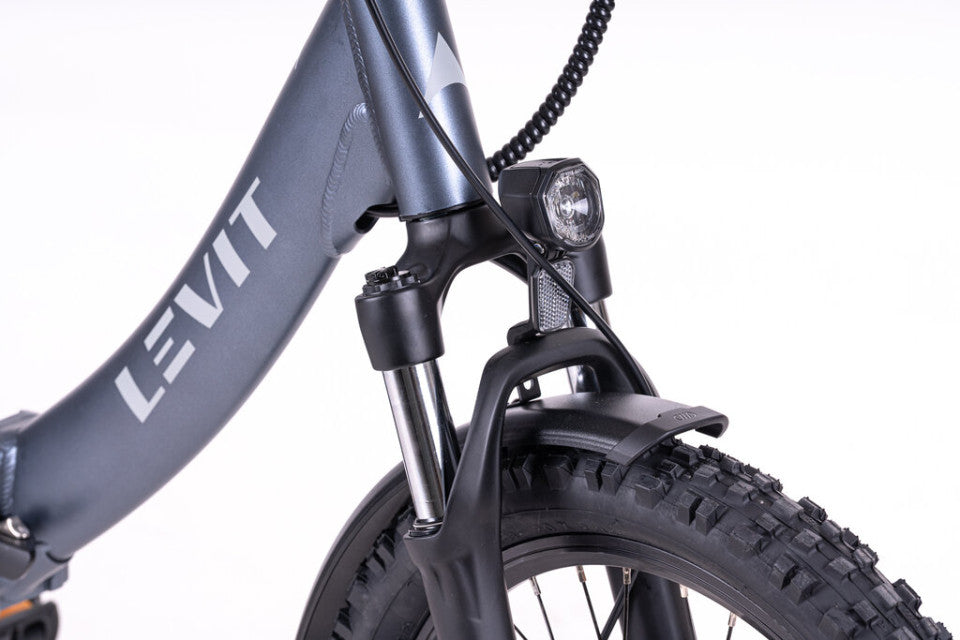 Elektrische vouwfiets Levit Forteco 1 2026 silver met lage instap