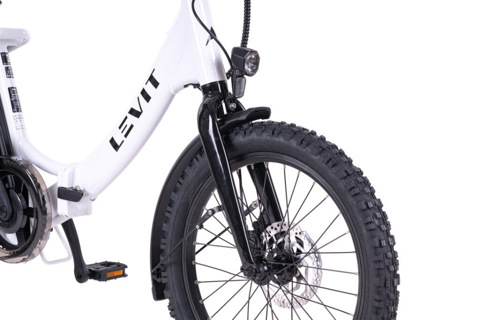 Elektrische vouwfiets 20 inch lichtgewicht Levit Forteco 3 opgevouwen