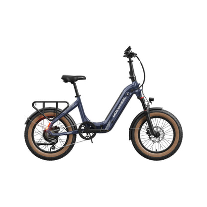 Elektrische vouwfiets Mokwheel Slate grijs met lage instap en 20 inch wielen