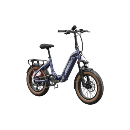 Elektrische vouwfiets Mokwheel Slate grijs met lage instap en 20 inch wielen