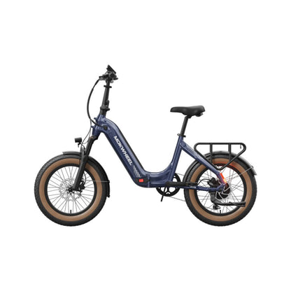 Elektrische vouwfiets Mokwheel Slate grijs met lage instap en 20 inch wielen