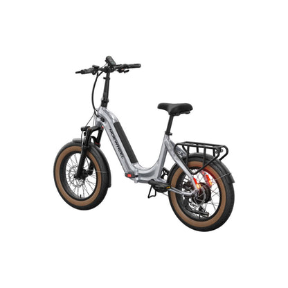 Elektrische vouwfiets Mokwheel Slate grijs met lage instap en 20 inch wielen
