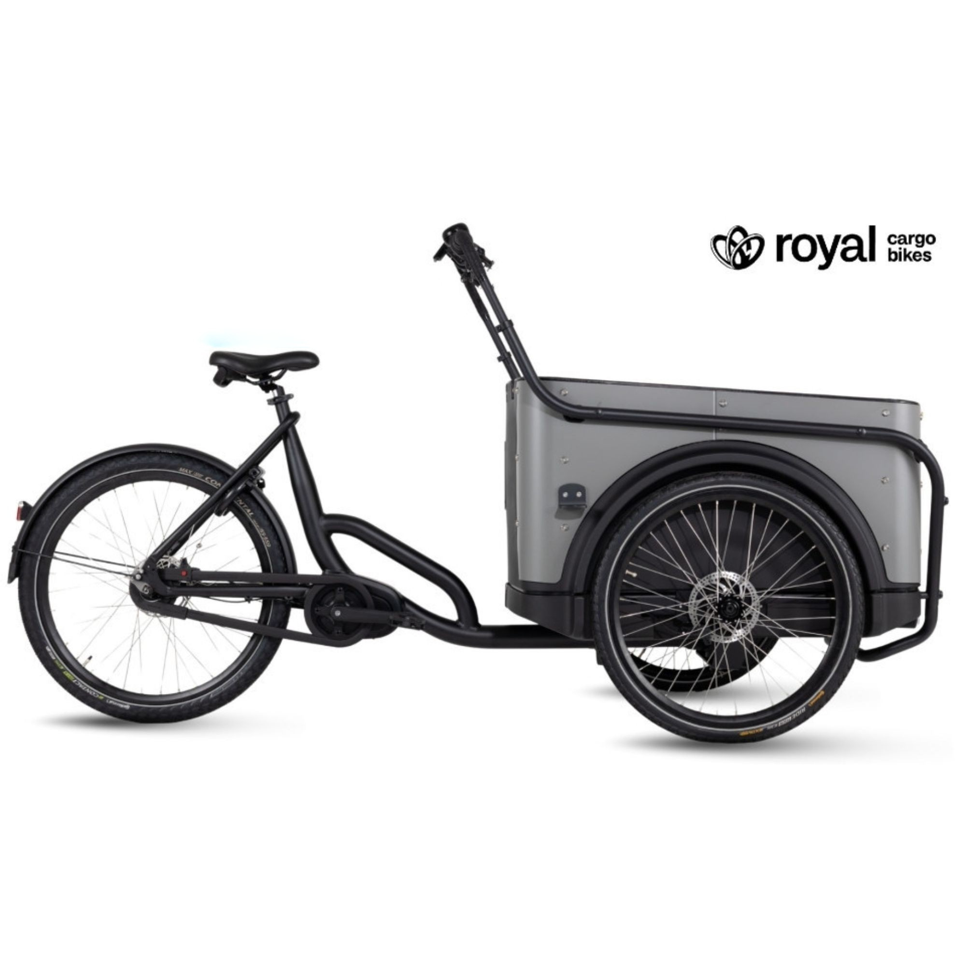 Elektrische bakfiets 3 wielen Royal Cargo Bike 3W Premium met kindervoorzitjes