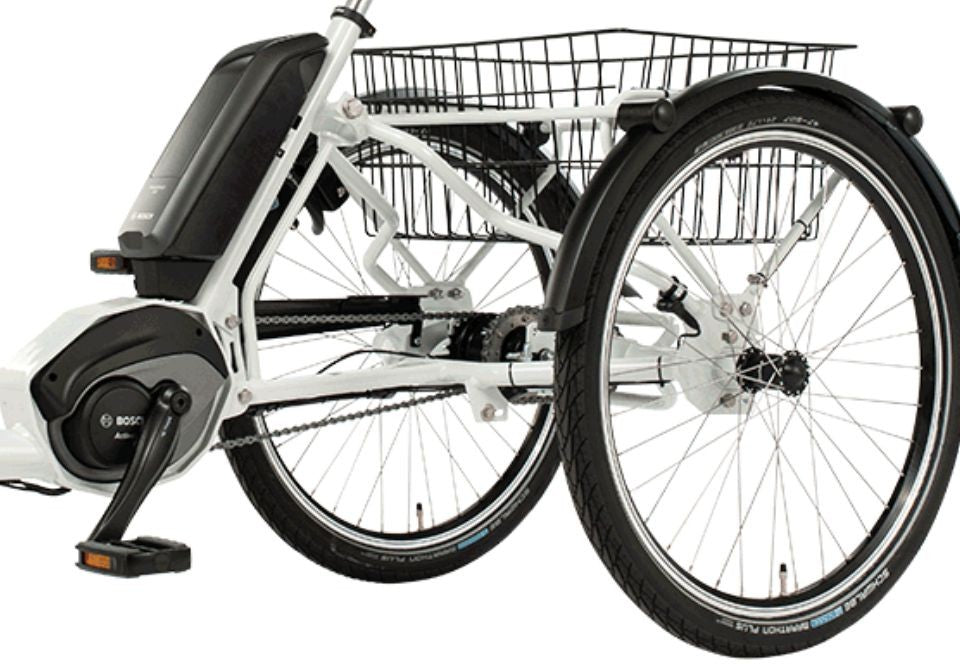 Elektrische driewieler Pfautec Combo met Bosch middenmotor