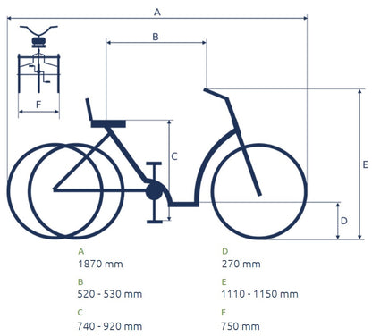 Elektrische driewieler Pfautec Combo met Bosch middenmotor