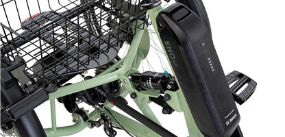 Elektrische driewieler Pfautec Eno AP met Bosch middenmotor