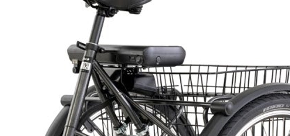Driewieler elektrische fiets Pfautec Lano FM met boodschappenmand