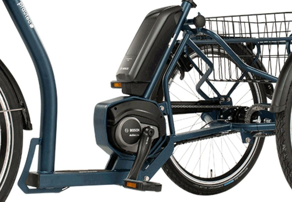 Elektrische driewieler Pfautec Roma met Bosch middenmotor
