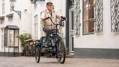 Pfautec Roma | Elektrische Driewieler – stabiel comfort, elke rit weer zeker – Blauw