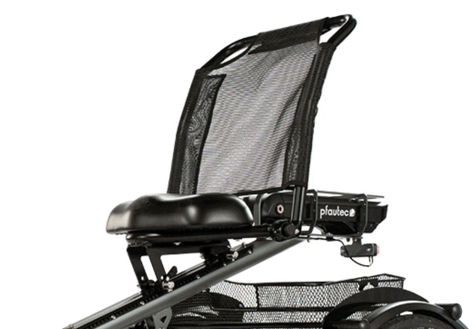 Elektrische driewieler Pfautec Scoobo met comfortabele stoel