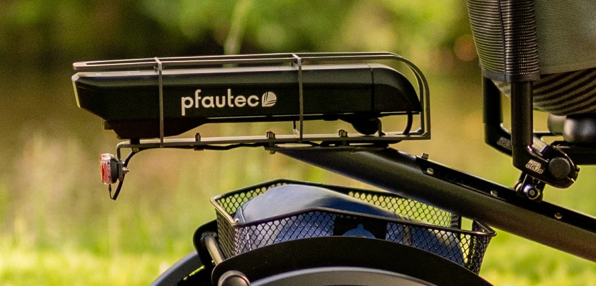 Elektrische driewieler Pfautec Scoobo met comfortabele stoel