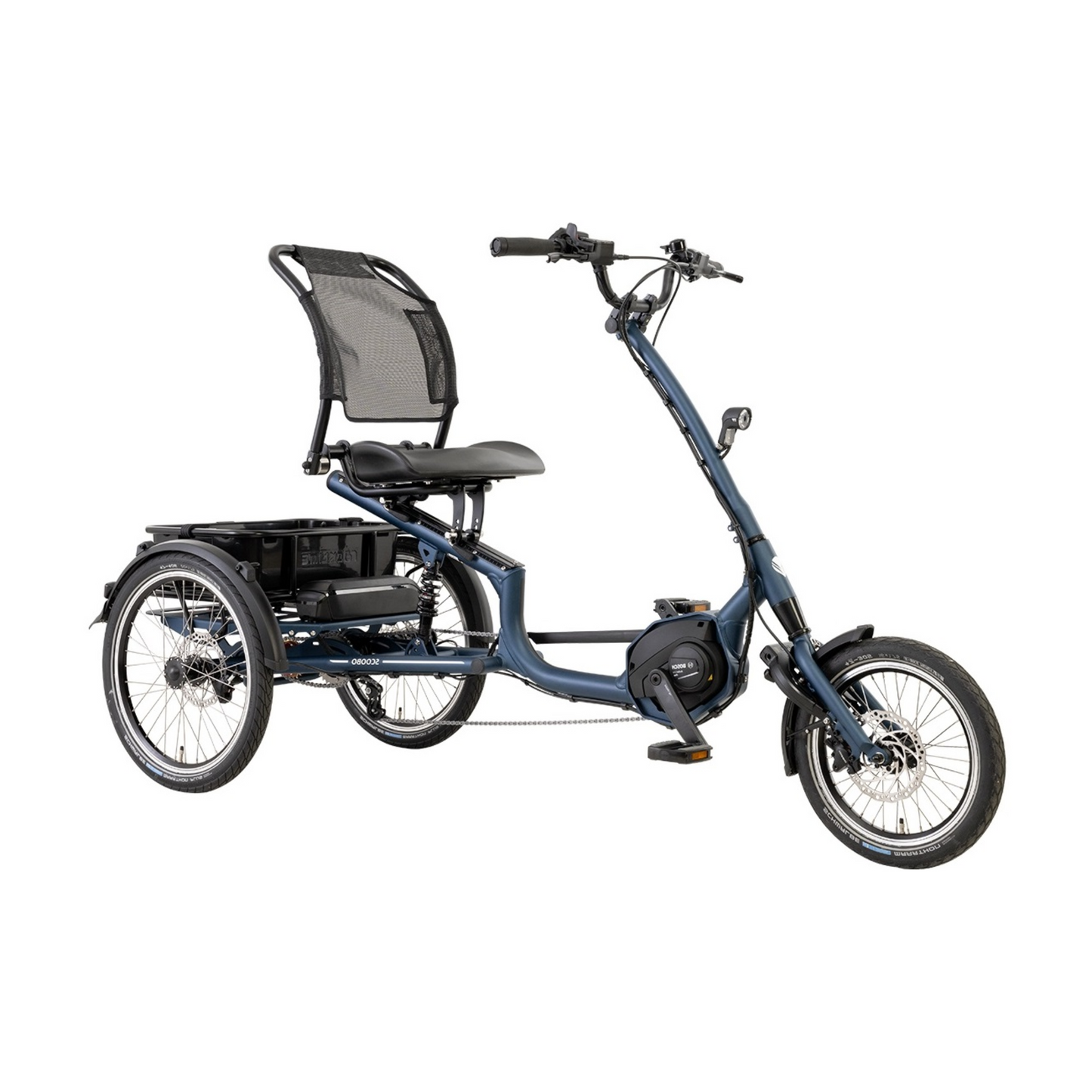 Elektrische driewieler Pfautec Scoobo Smart met comfortabele stoel