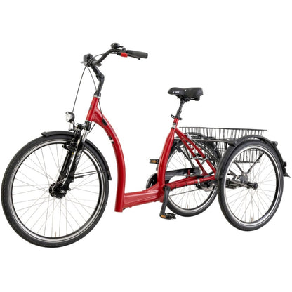 Driewieler fiets voor volwassenen met bagagemand – Pfautec Vida