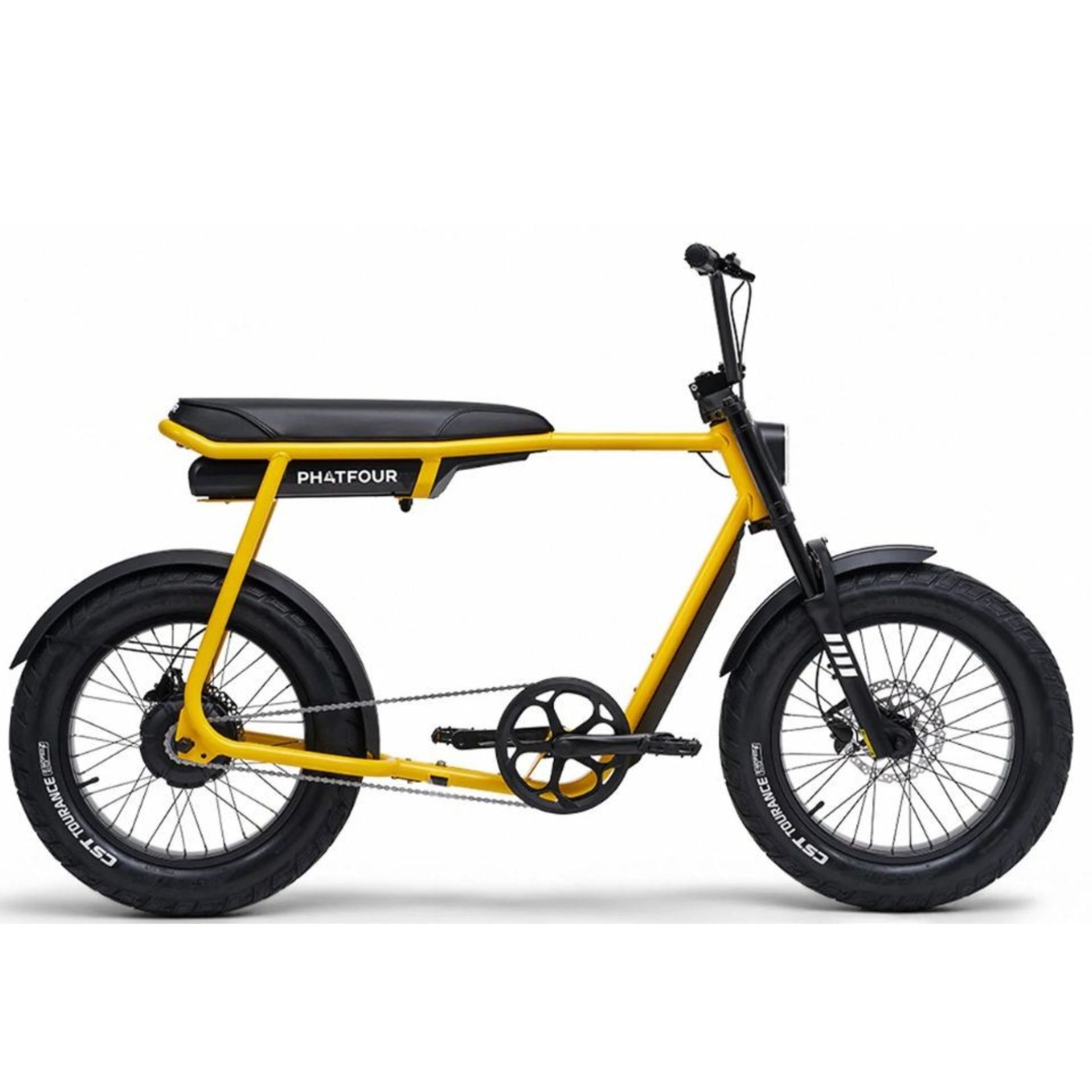 Elektrische fatbike kopen Phatfour FLX met dikke banden en stalen frame