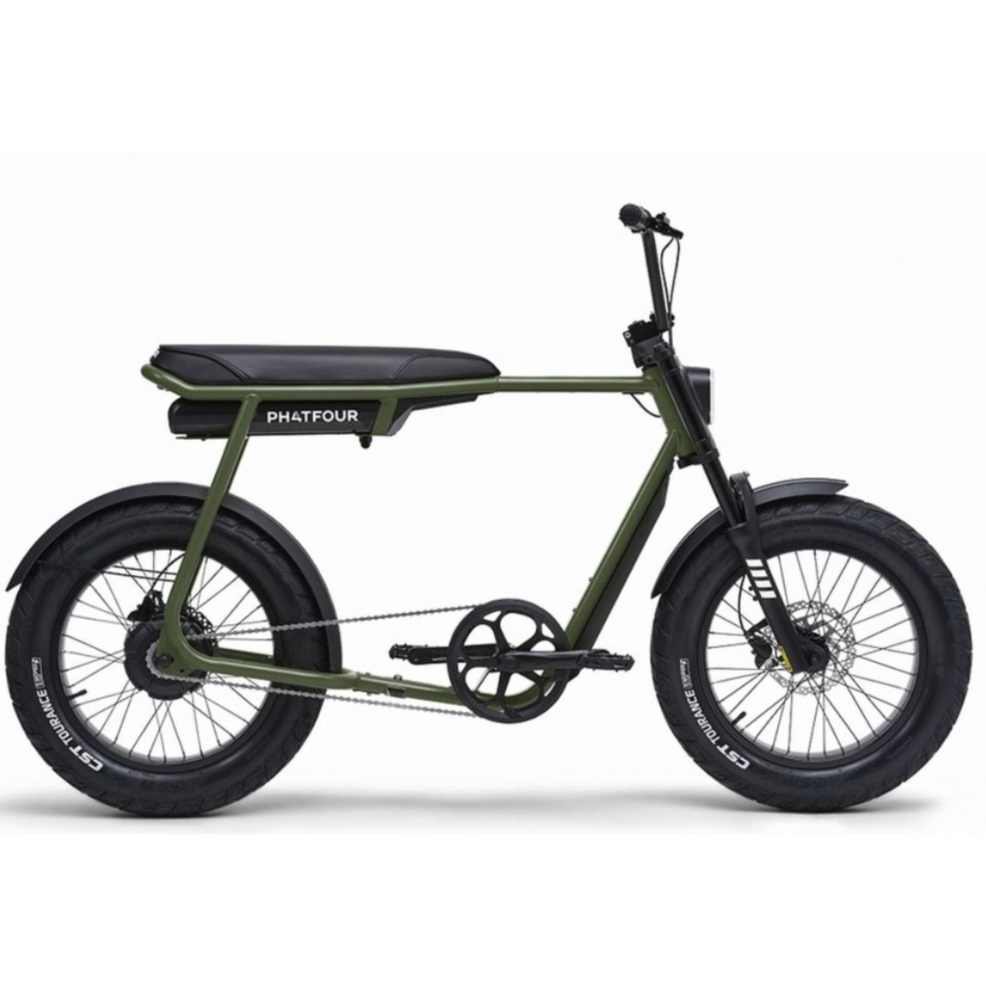 Elektrische fatbike kopen Phatfour FLX met dikke banden en stalen frame