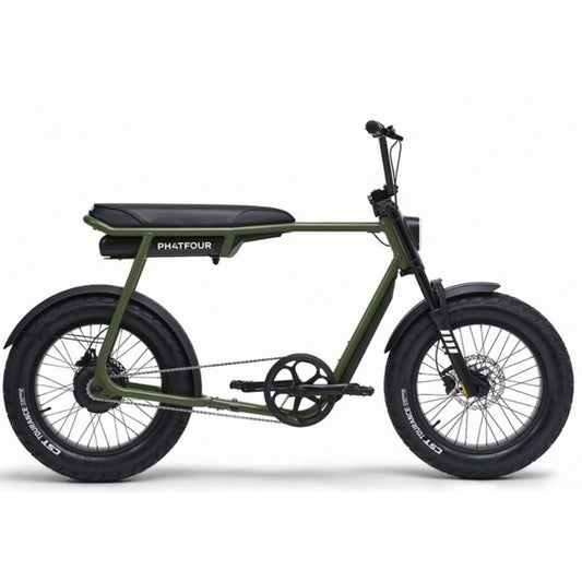 Elektrische fatbike kopen Phatfour FLX met dikke banden en stalen frame