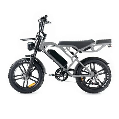 Elektrische fatbike kopen – QM V20 PRO Luxury met achterdrager en kussens