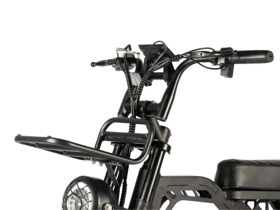 Elektrische fatbike kopen – QM V20 PRO Luxury met achterdrager en kussens