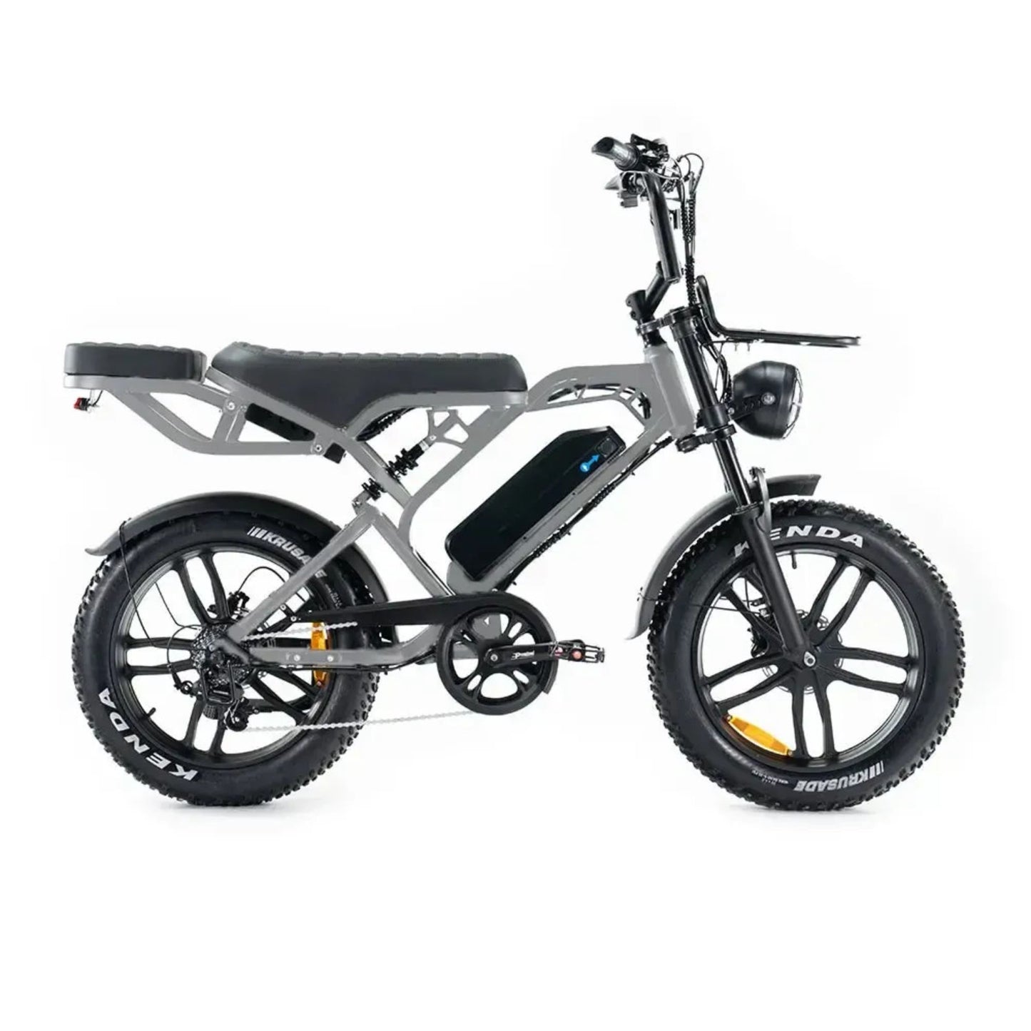 Elektrische fatbike kopen – QM V20 PRO Luxury met achterdrager en kussens