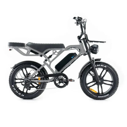 Elektrische fatbike kopen – QM V20 PRO Luxury met achterdrager en kussens