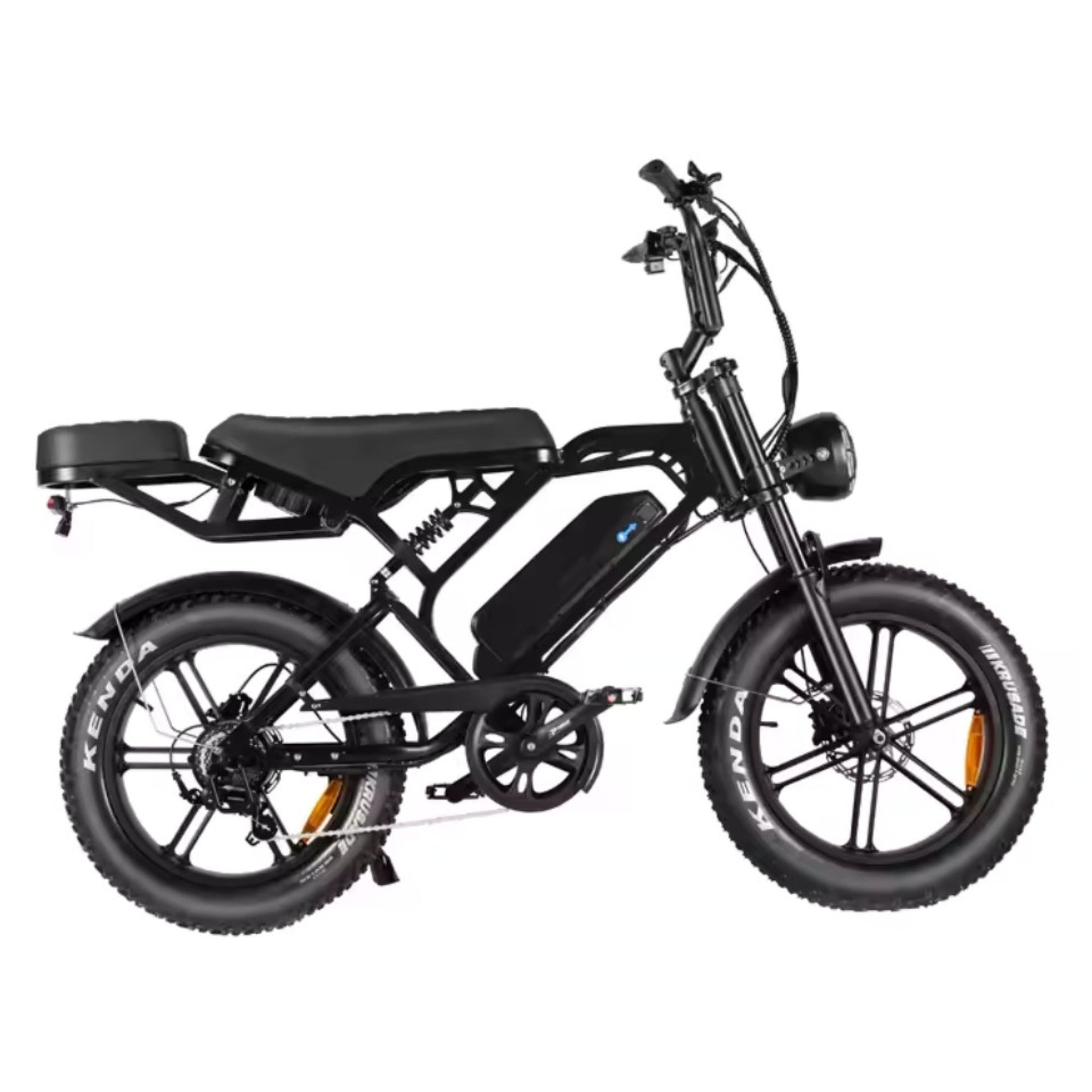 Elektrische fatbike kopen – QM V20 PRO Luxury met achterdrager en kussens