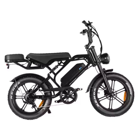 Elektrische fatbike kopen – QM V20 PRO Luxury met achterdrager en kussens