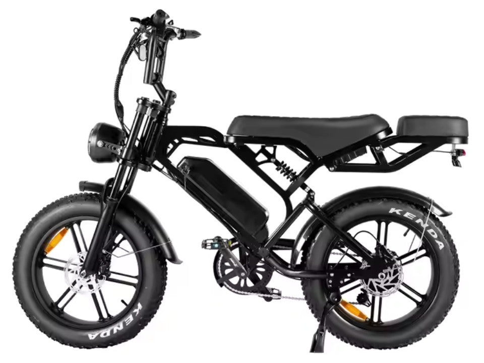 Elektrische fatbike kopen – QM V20 PRO Luxury met achterdrager en kussens