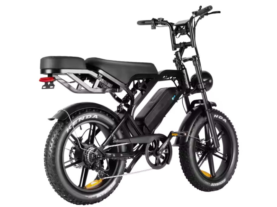 Elektrische fatbike kopen – QM V20 PRO Luxury met achterdrager en kussens