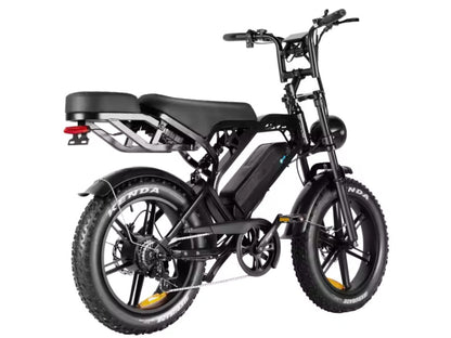 Elektrische fatbike kopen – QM V20 PRO Luxury met achterdrager en kussens